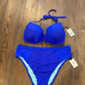 Women's Blue Bikini Set